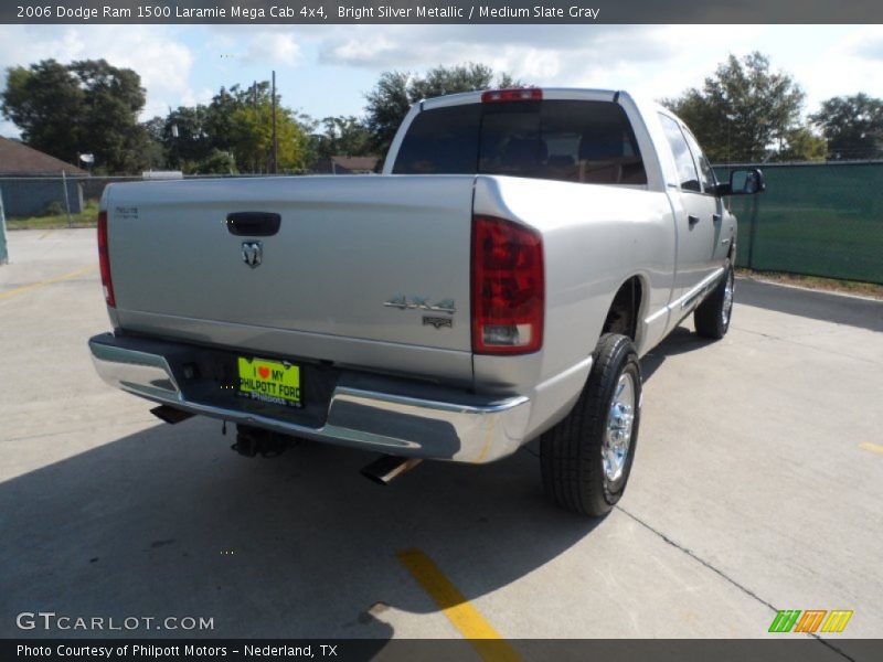 Bright Silver Metallic / Medium Slate Gray 2006 Dodge Ram 1500 Laramie Mega Cab 4x4
