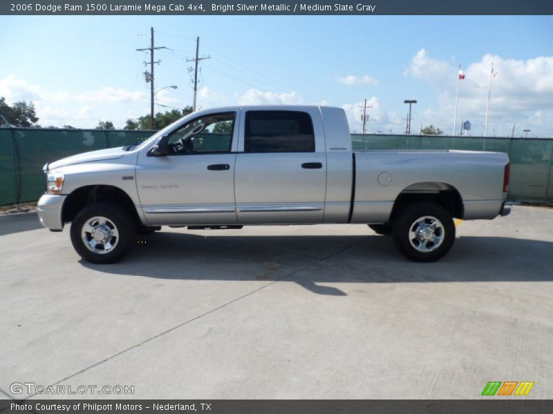 Bright Silver Metallic / Medium Slate Gray 2006 Dodge Ram 1500 Laramie Mega Cab 4x4