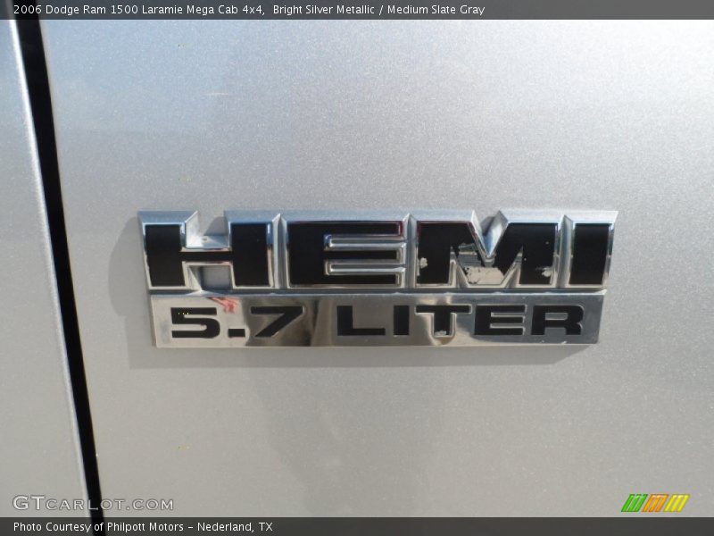 Bright Silver Metallic / Medium Slate Gray 2006 Dodge Ram 1500 Laramie Mega Cab 4x4