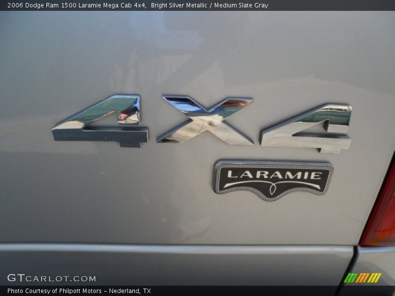Bright Silver Metallic / Medium Slate Gray 2006 Dodge Ram 1500 Laramie Mega Cab 4x4