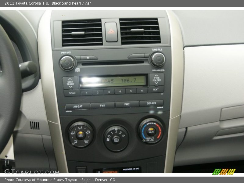 Black Sand Pearl / Ash 2011 Toyota Corolla 1.8