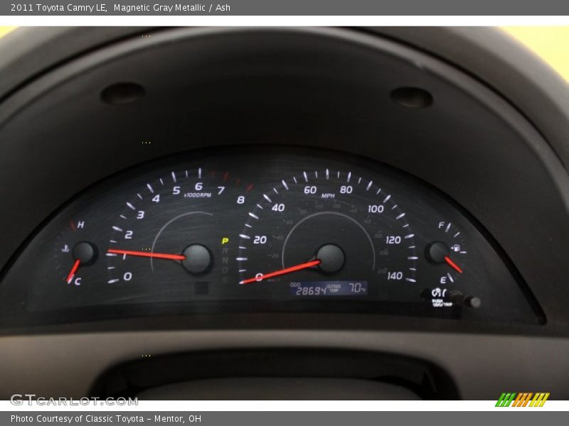 Magnetic Gray Metallic / Ash 2011 Toyota Camry LE