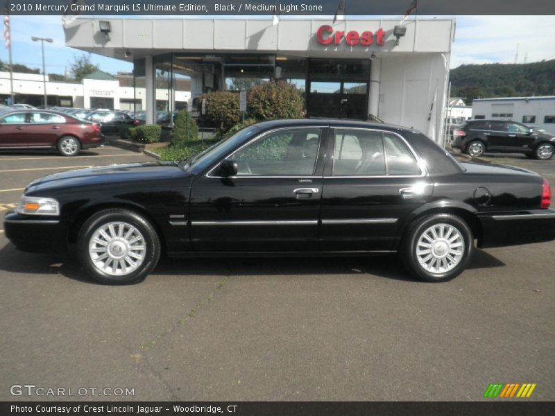 Black / Medium Light Stone 2010 Mercury Grand Marquis LS Ultimate Edition