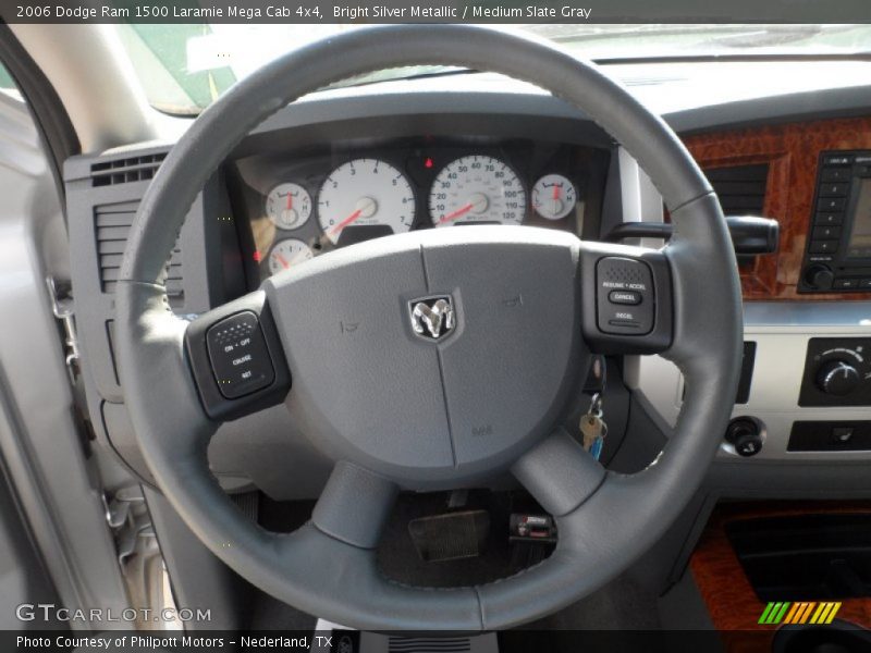 Bright Silver Metallic / Medium Slate Gray 2006 Dodge Ram 1500 Laramie Mega Cab 4x4