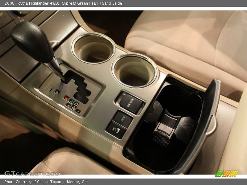 Cypress Green Pearl / Sand Beige 2008 Toyota Highlander 4WD