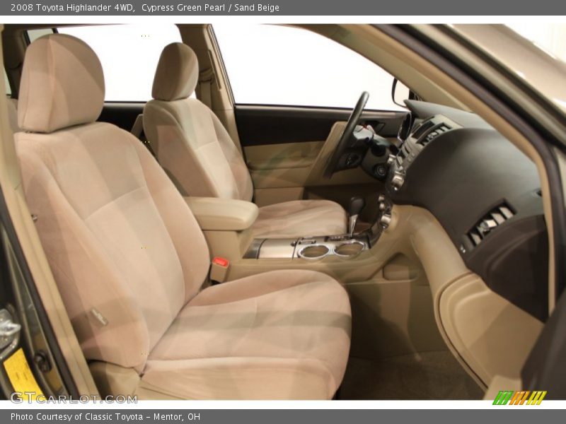 Cypress Green Pearl / Sand Beige 2008 Toyota Highlander 4WD