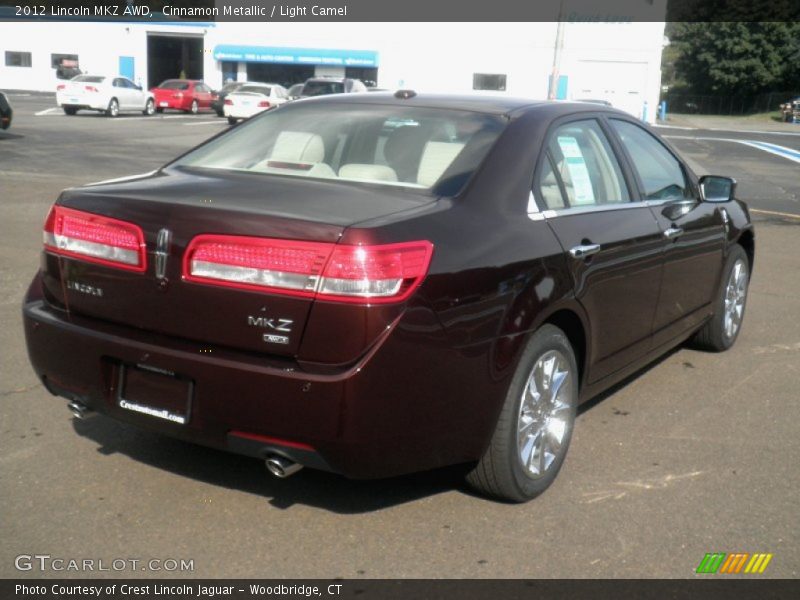 Cinnamon Metallic / Light Camel 2012 Lincoln MKZ AWD