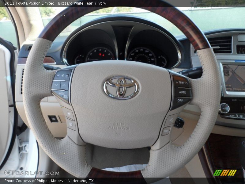 Blizzard White Pearl / Ivory 2011 Toyota Avalon Limited