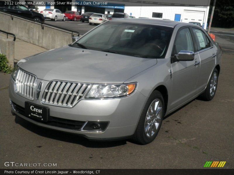 Ingot Silver Metallic / Dark Charcoal 2012 Lincoln MKZ AWD