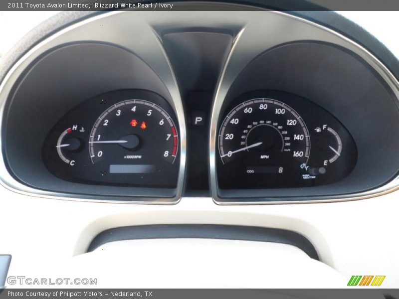 Blizzard White Pearl / Ivory 2011 Toyota Avalon Limited