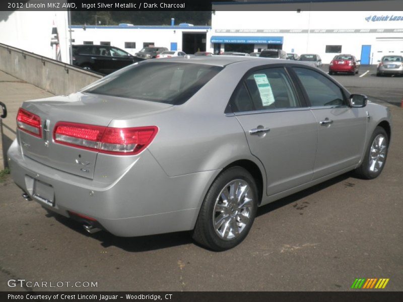 Ingot Silver Metallic / Dark Charcoal 2012 Lincoln MKZ AWD