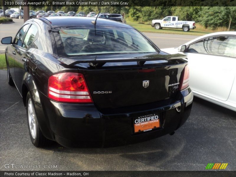 Brilliant Black Crystal Pearl / Dark Slate Gray 2010 Dodge Avenger R/T