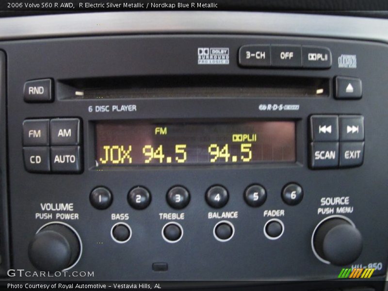 Audio System of 2006 S60 R AWD