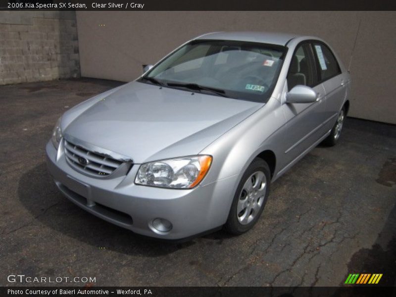 Clear Silver / Gray 2006 Kia Spectra SX Sedan