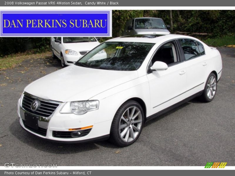Candy White / Black 2008 Volkswagen Passat VR6 4Motion Sedan