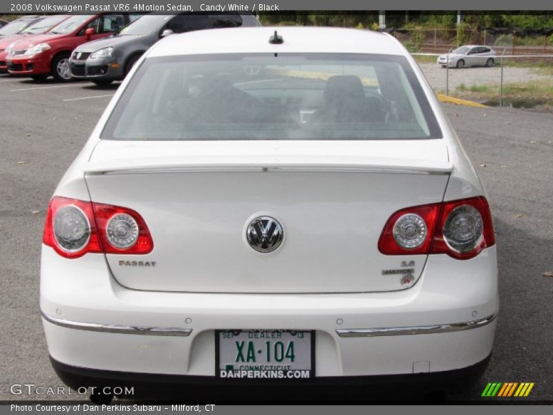 Candy White / Black 2008 Volkswagen Passat VR6 4Motion Sedan