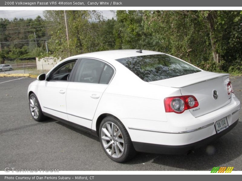 Candy White / Black 2008 Volkswagen Passat VR6 4Motion Sedan