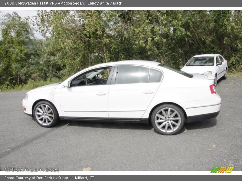 Candy White / Black 2008 Volkswagen Passat VR6 4Motion Sedan