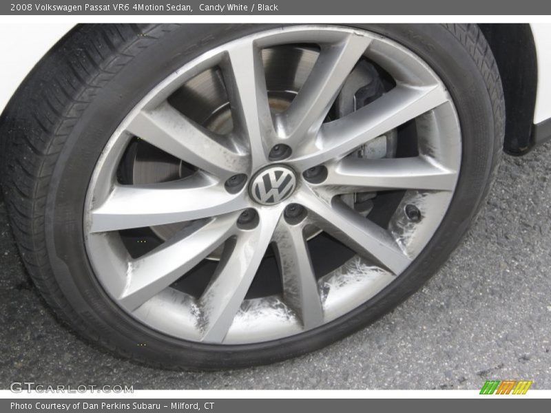 Candy White / Black 2008 Volkswagen Passat VR6 4Motion Sedan