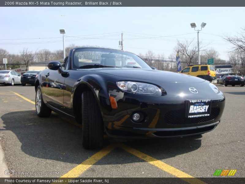 Brilliant Black / Black 2006 Mazda MX-5 Miata Touring Roadster