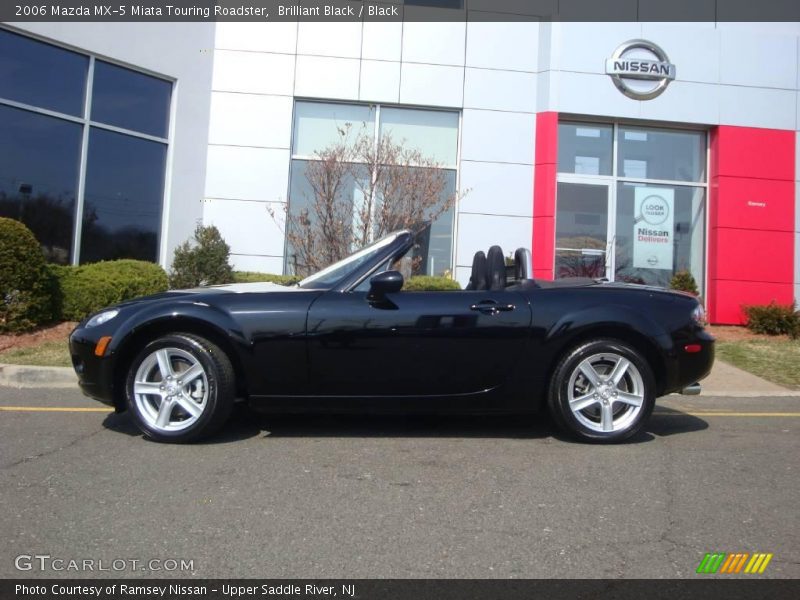 Brilliant Black / Black 2006 Mazda MX-5 Miata Touring Roadster