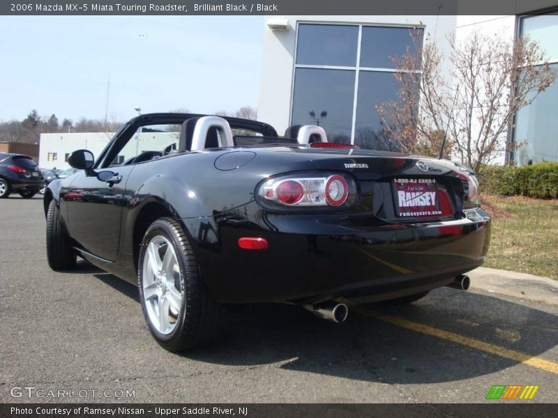 Brilliant Black / Black 2006 Mazda MX-5 Miata Touring Roadster
