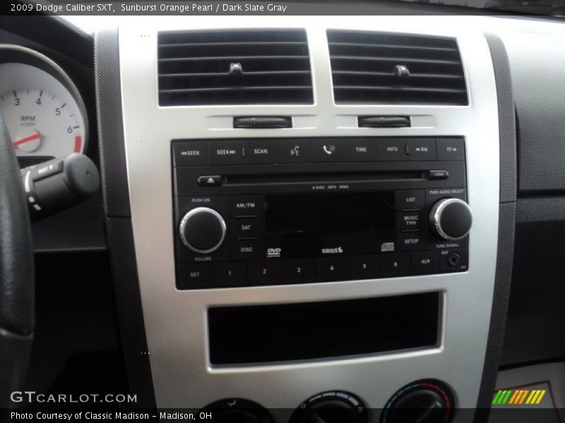 Sunburst Orange Pearl / Dark Slate Gray 2009 Dodge Caliber SXT