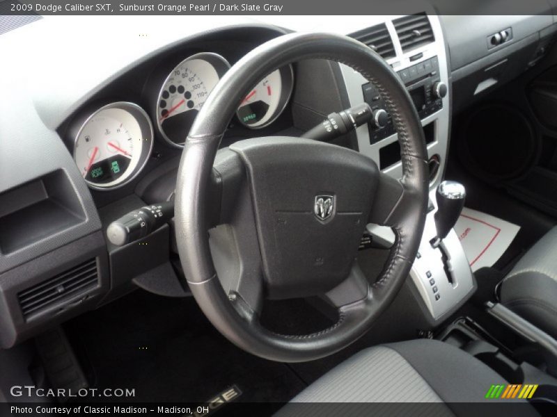 Sunburst Orange Pearl / Dark Slate Gray 2009 Dodge Caliber SXT