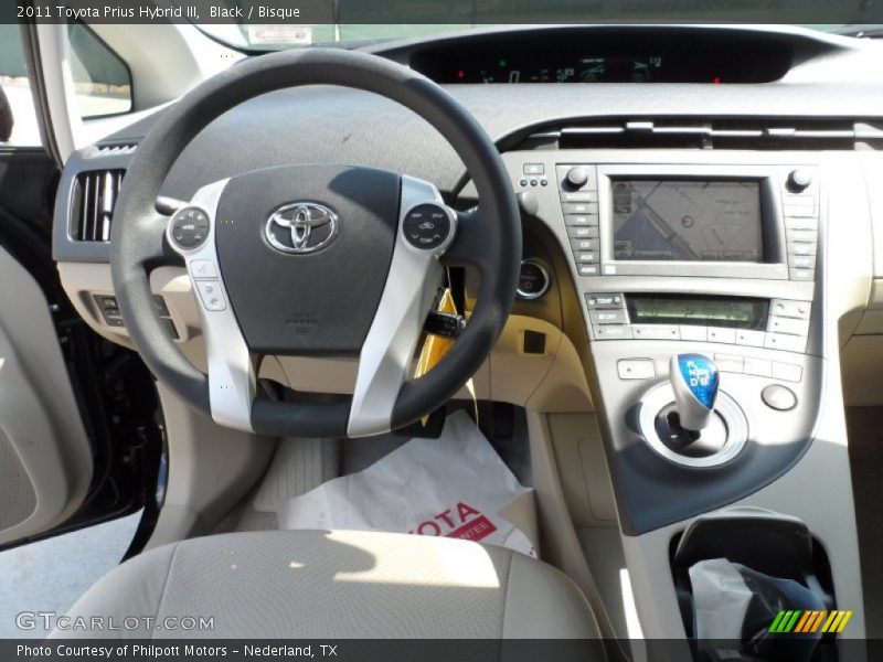 Black / Bisque 2011 Toyota Prius Hybrid III