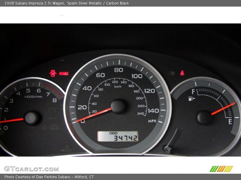 Spark Silver Metallic / Carbon Black 2008 Subaru Impreza 2.5i Wagon