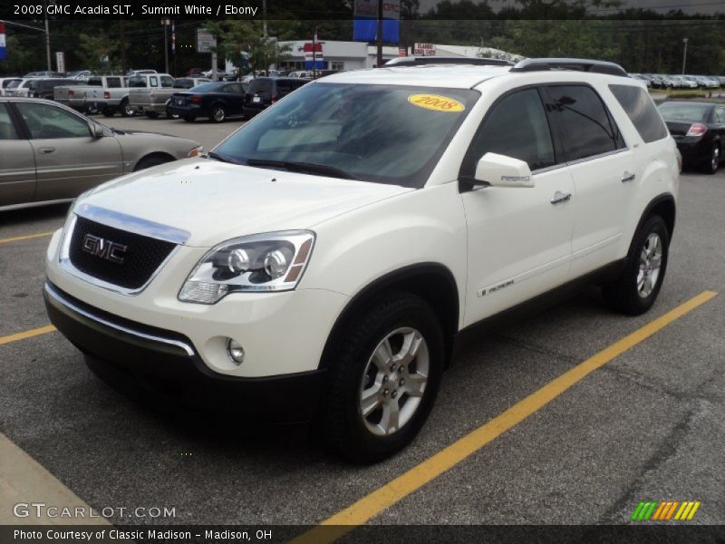 Summit White / Ebony 2008 GMC Acadia SLT