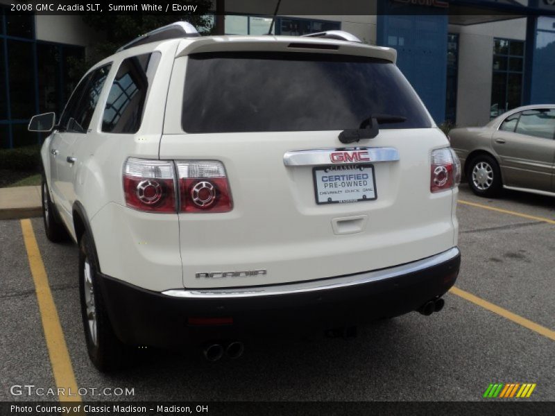 Summit White / Ebony 2008 GMC Acadia SLT