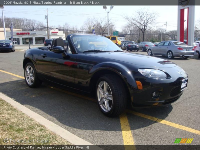 Brilliant Black / Black 2006 Mazda MX-5 Miata Touring Roadster