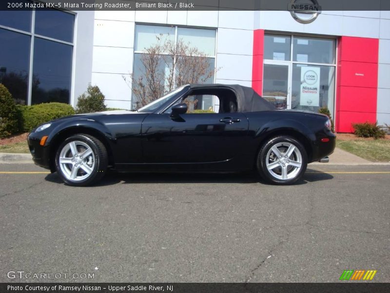 Brilliant Black / Black 2006 Mazda MX-5 Miata Touring Roadster
