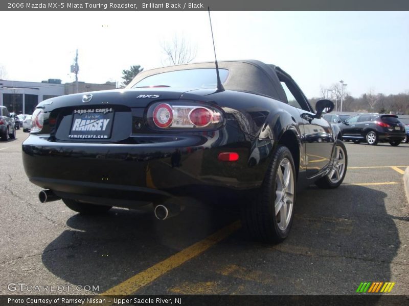 Brilliant Black / Black 2006 Mazda MX-5 Miata Touring Roadster