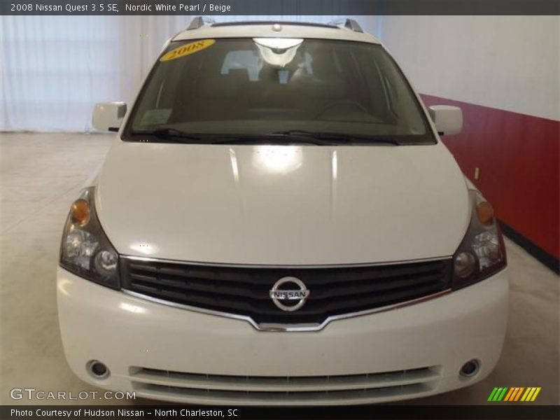Nordic White Pearl / Beige 2008 Nissan Quest 3.5 SE