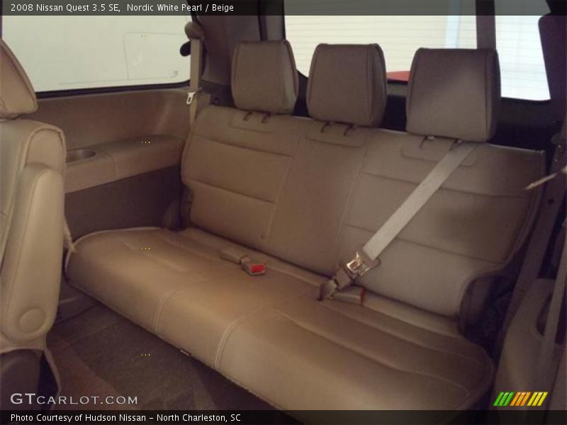 Nordic White Pearl / Beige 2008 Nissan Quest 3.5 SE