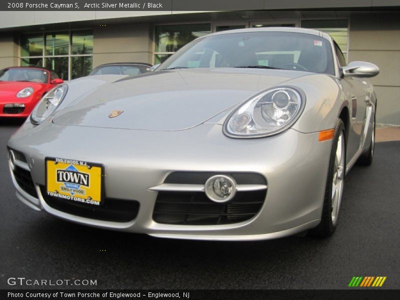 Arctic Silver Metallic / Black 2008 Porsche Cayman S