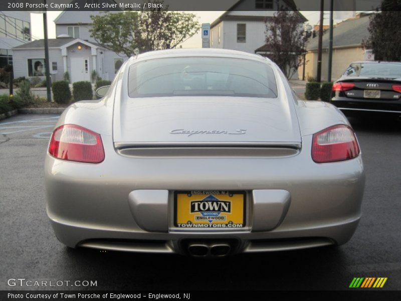 Arctic Silver Metallic / Black 2008 Porsche Cayman S