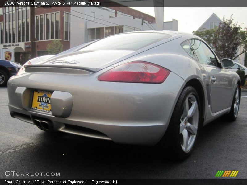Arctic Silver Metallic / Black 2008 Porsche Cayman S