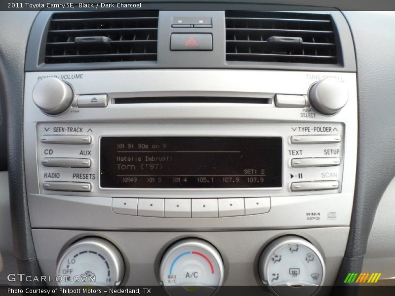 Black / Dark Charcoal 2011 Toyota Camry SE