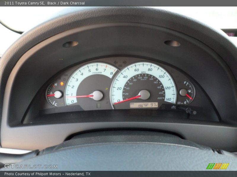 Black / Dark Charcoal 2011 Toyota Camry SE
