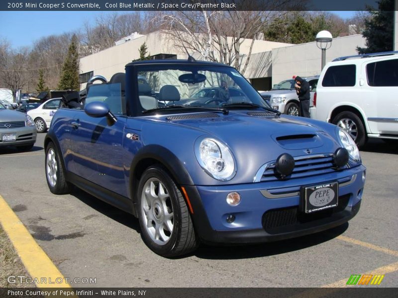 Cool Blue Metallic / Space Grey/Panther Black 2005 Mini Cooper S Convertible