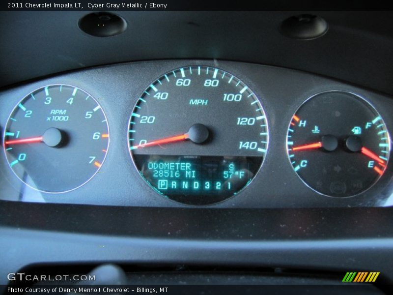 Cyber Gray Metallic / Ebony 2011 Chevrolet Impala LT