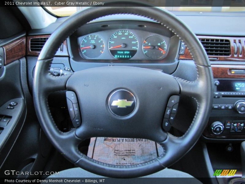 Cyber Gray Metallic / Ebony 2011 Chevrolet Impala LT