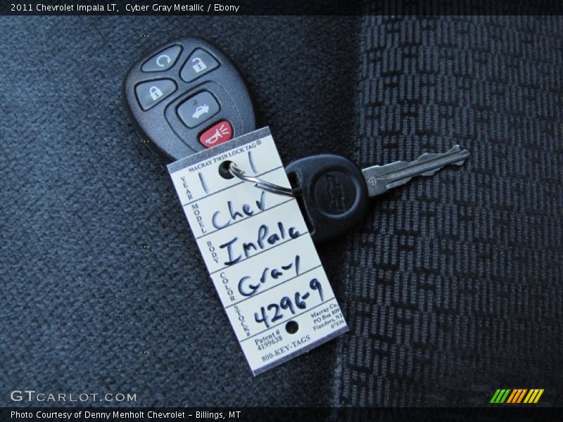 Cyber Gray Metallic / Ebony 2011 Chevrolet Impala LT
