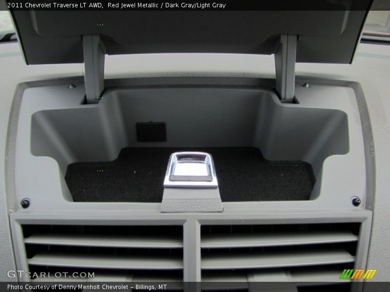 Red Jewel Metallic / Dark Gray/Light Gray 2011 Chevrolet Traverse LT AWD