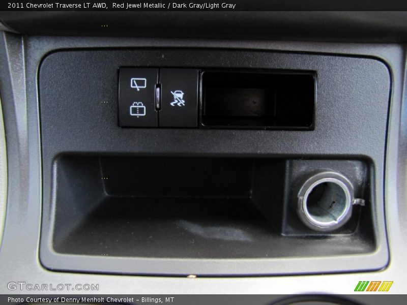 Red Jewel Metallic / Dark Gray/Light Gray 2011 Chevrolet Traverse LT AWD