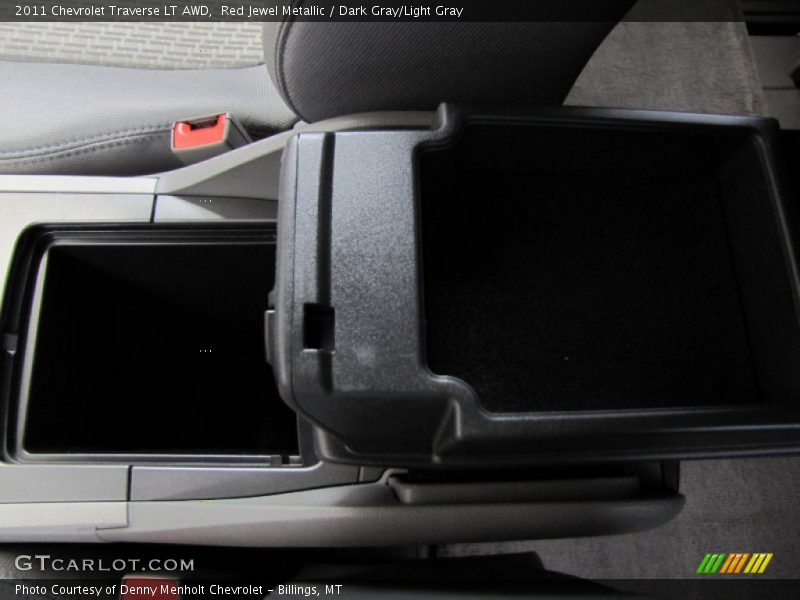 Red Jewel Metallic / Dark Gray/Light Gray 2011 Chevrolet Traverse LT AWD