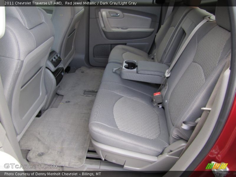 Red Jewel Metallic / Dark Gray/Light Gray 2011 Chevrolet Traverse LT AWD